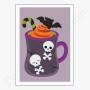 Affiche : Halloween mug tête de mort