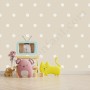 Papier peint : Petits pois - Beige