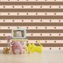 Papier peint : Petits pois - Beige et marron