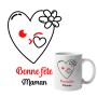 Mug : Bonne fête maman avec joli coeur