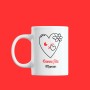 Mug : Bonne fête maman avec joli coeur