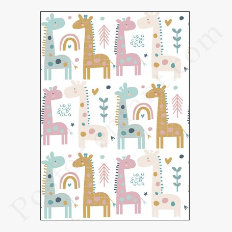 Affiche : Petites girafes