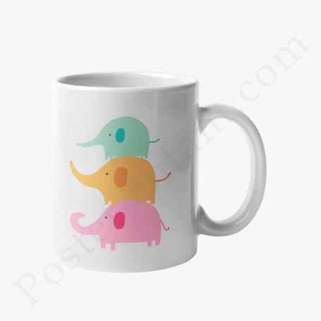 Mug : Amusants petits éléphants