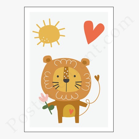 Affiche : Petit lion