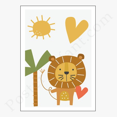 Affiche : Petit lion