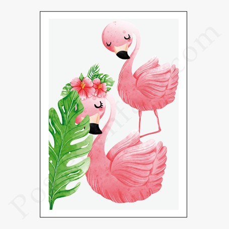 Affiche : Flamands roses