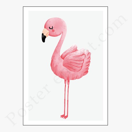 Affiche : Flamand rose