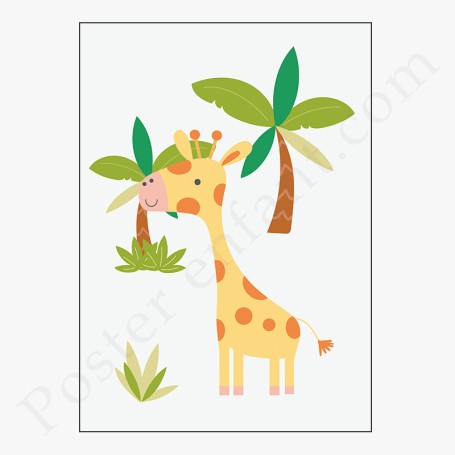 Affiche : Girafe