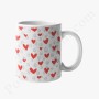 Mug : Coeurs rouges