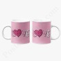 Mug : Love avec coeur