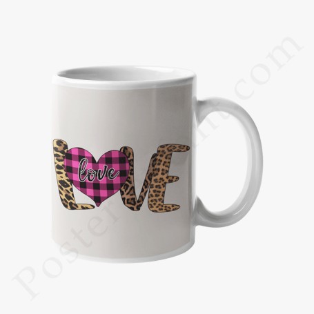 Mug : Love avec coeur