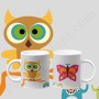 Mug : Petit papillon et hibou