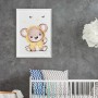 Affiche : Petit ourson et petits coeurs