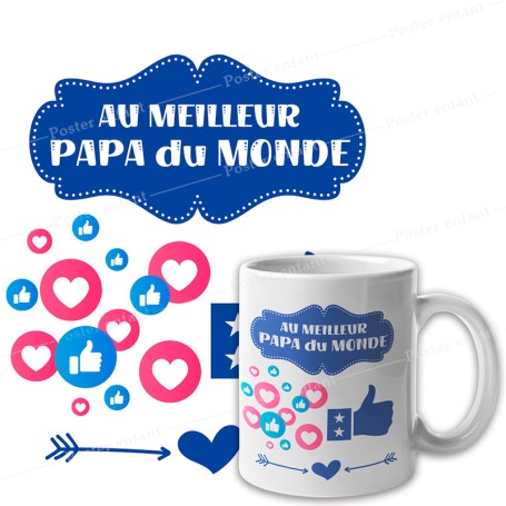 Mug pour papa à personnaliser