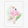 Affiche flamant rose