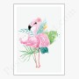 Affiche flamant rose