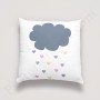 Coussin déco : Nuage et pluie