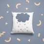 Coussin déco : Nuage et pluie